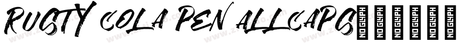 Rusty Cola Pen Allcaps字体转换